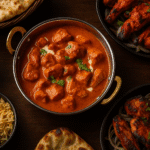 Assorted Punjabi dishes served at Shimla Peppers restaurant in Walsall